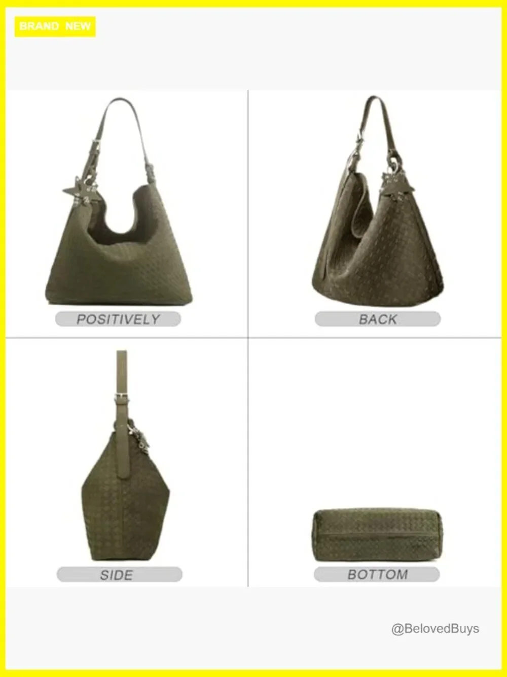 Suede Hobo Shoulder Bag Crossbody Tote Purse Slouchy Handbag
